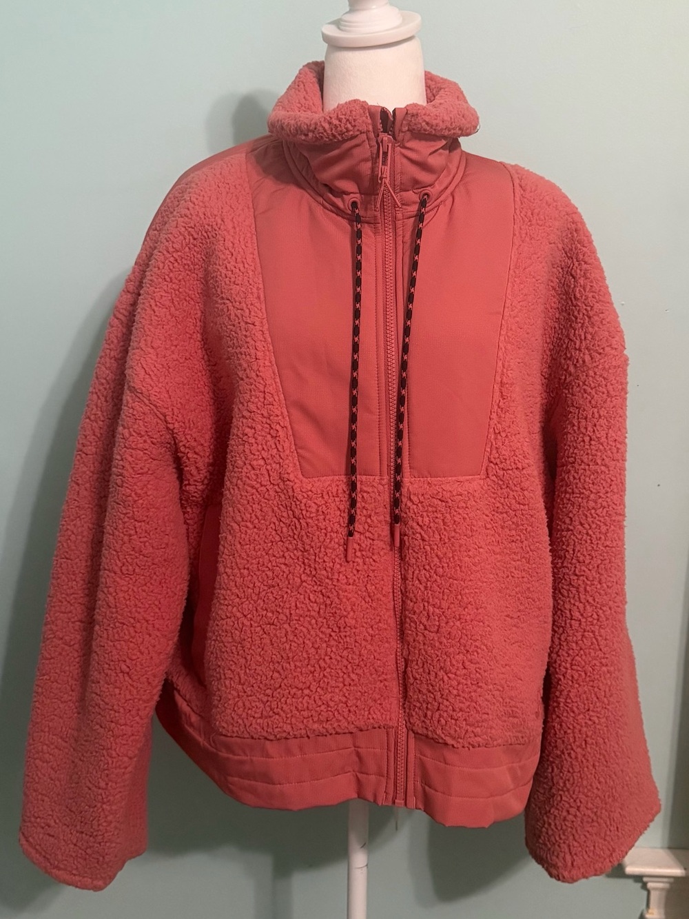 Under Armour Women’s Pink Fleece Full Zip Jacket w/ Pockets, Size XL